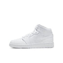 Jordan 1 Mid Triple White (GS) - dropout