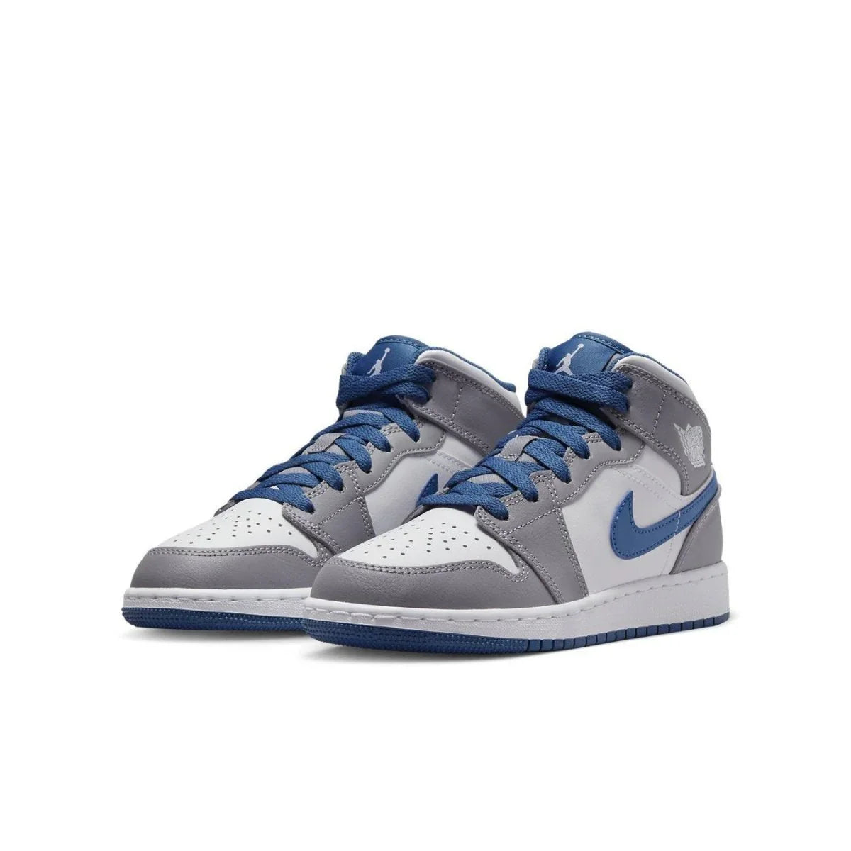 Jordan 1 Mid True Blue Cement (GS) - dropout