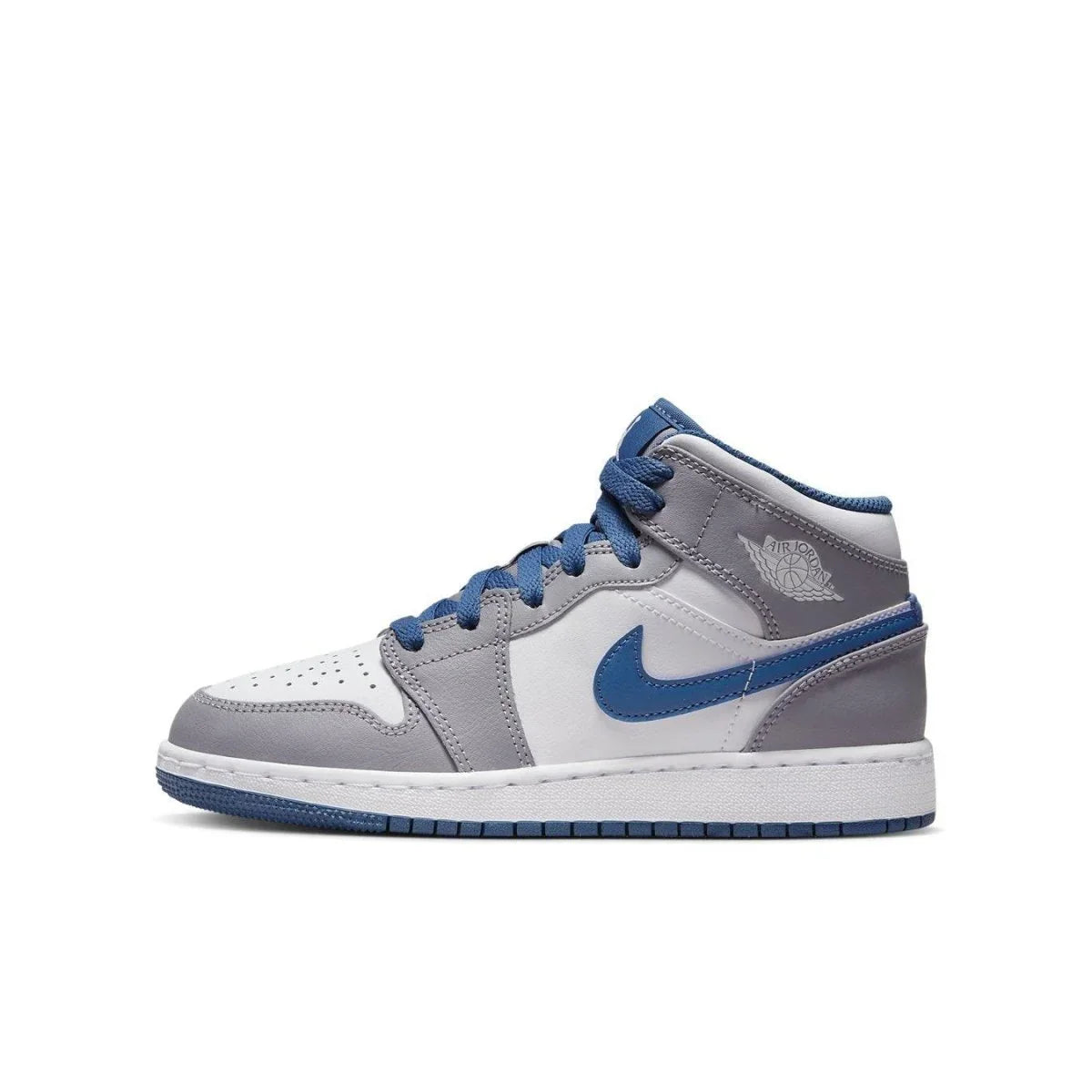 Jordan 1 Mid True Blue Cement (GS) - dropout