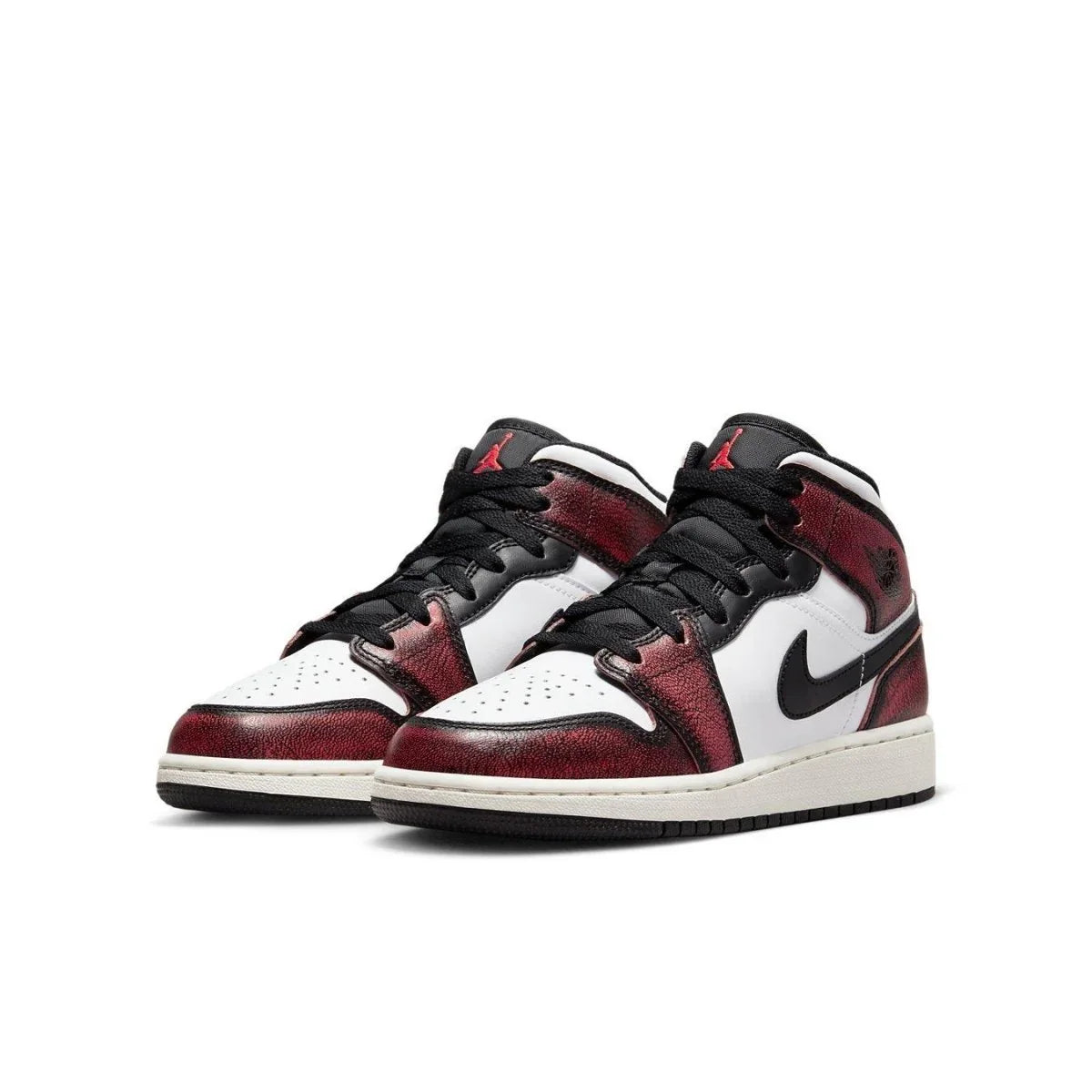 Jordan 1 Mid Wear-Away Chicago (GS) - dropout