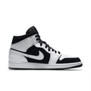 Jordan 1 Mid White Black - dropout