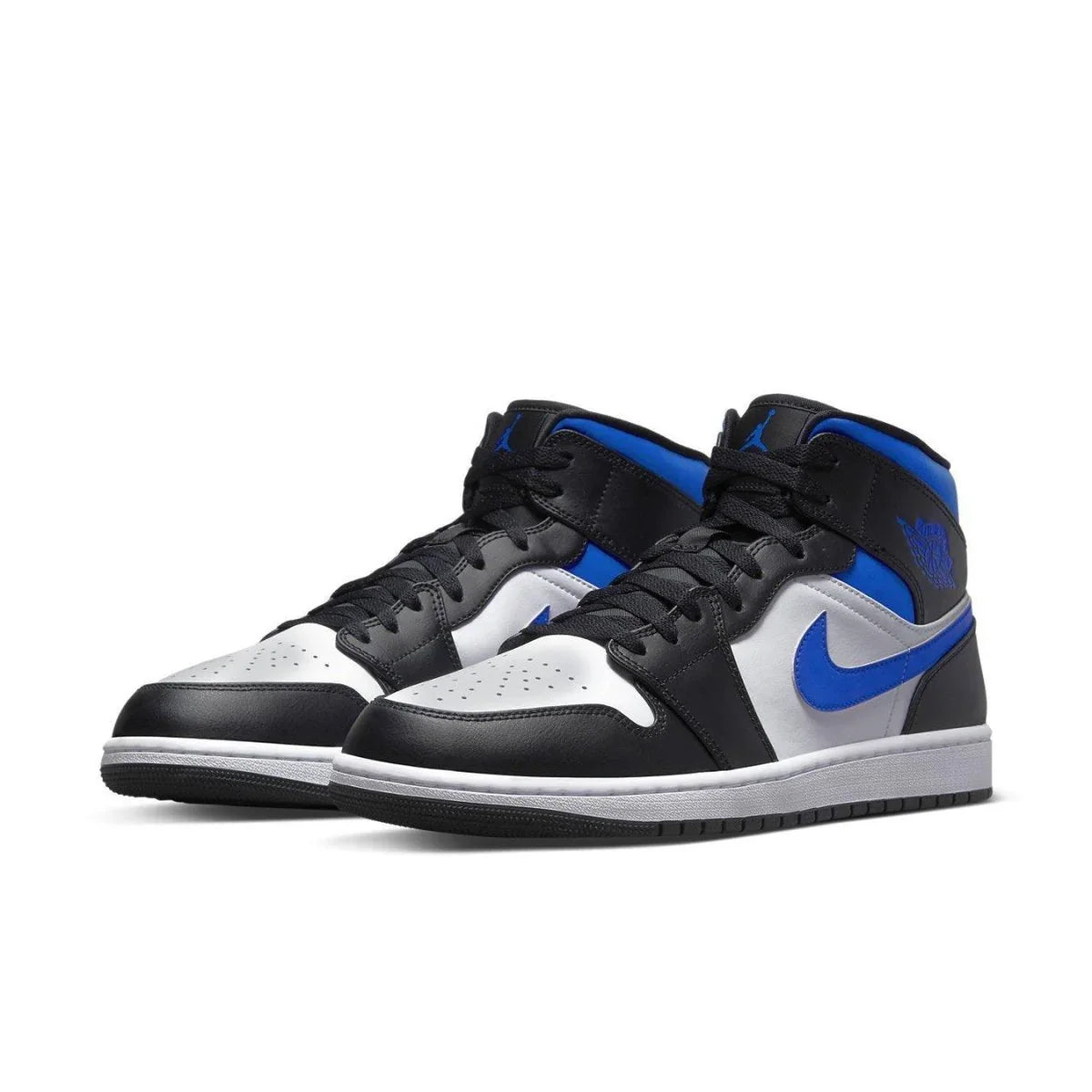 Jordan 1 Mid White Black Racer Blue - dropout
