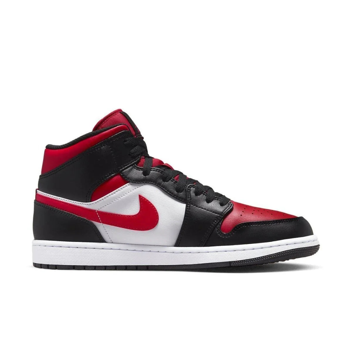 Jordan 1 Mid White Black Red (2022) - dropout
