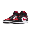 Jordan 1 Mid White Black Red (2022) - dropout