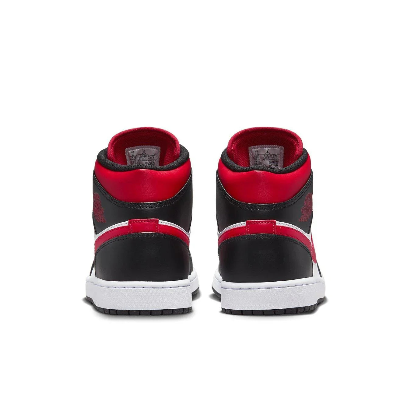 Jordan 1 Mid White Black Red (2022) - dropout