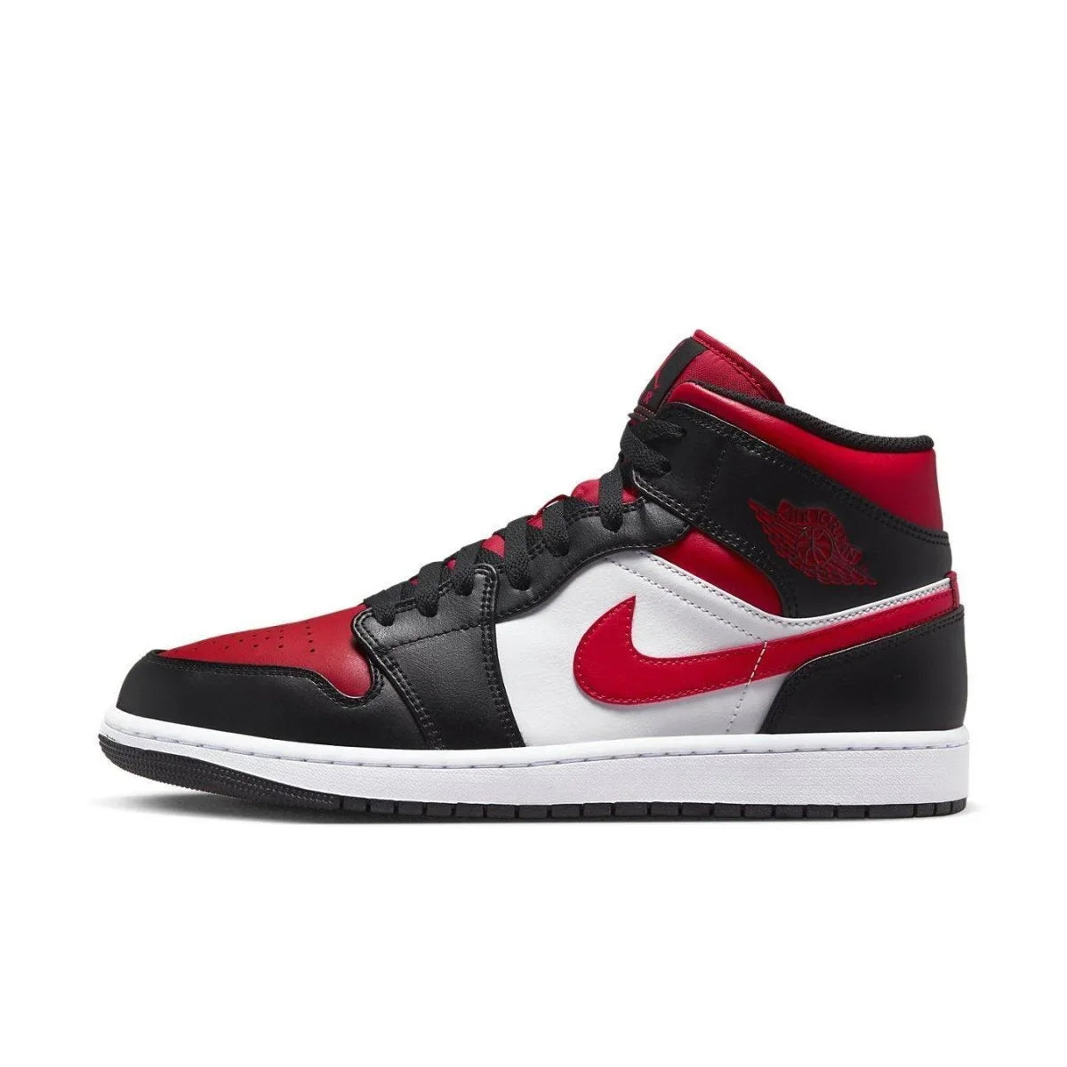 Jordan 1 Mid White Black Red (2022) - dropout