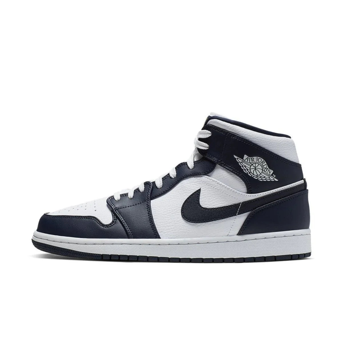 Jordan 1 Mid White Metallic Gold Obsidian - dropout
