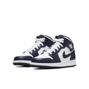 Jordan 1 Mid White Metallic Gold Obsidian (GS) - dropout