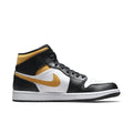 Jordan 1 Mid White Pollen Black - dropout