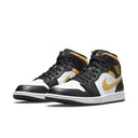 Jordan 1 Mid White Pollen Black - dropout