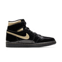 Jordan 1 Retro High Black Metallic Gold (2020) - dropout