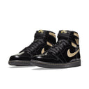 Jordan 1 Retro High Black Metallic Gold (2020) - dropout