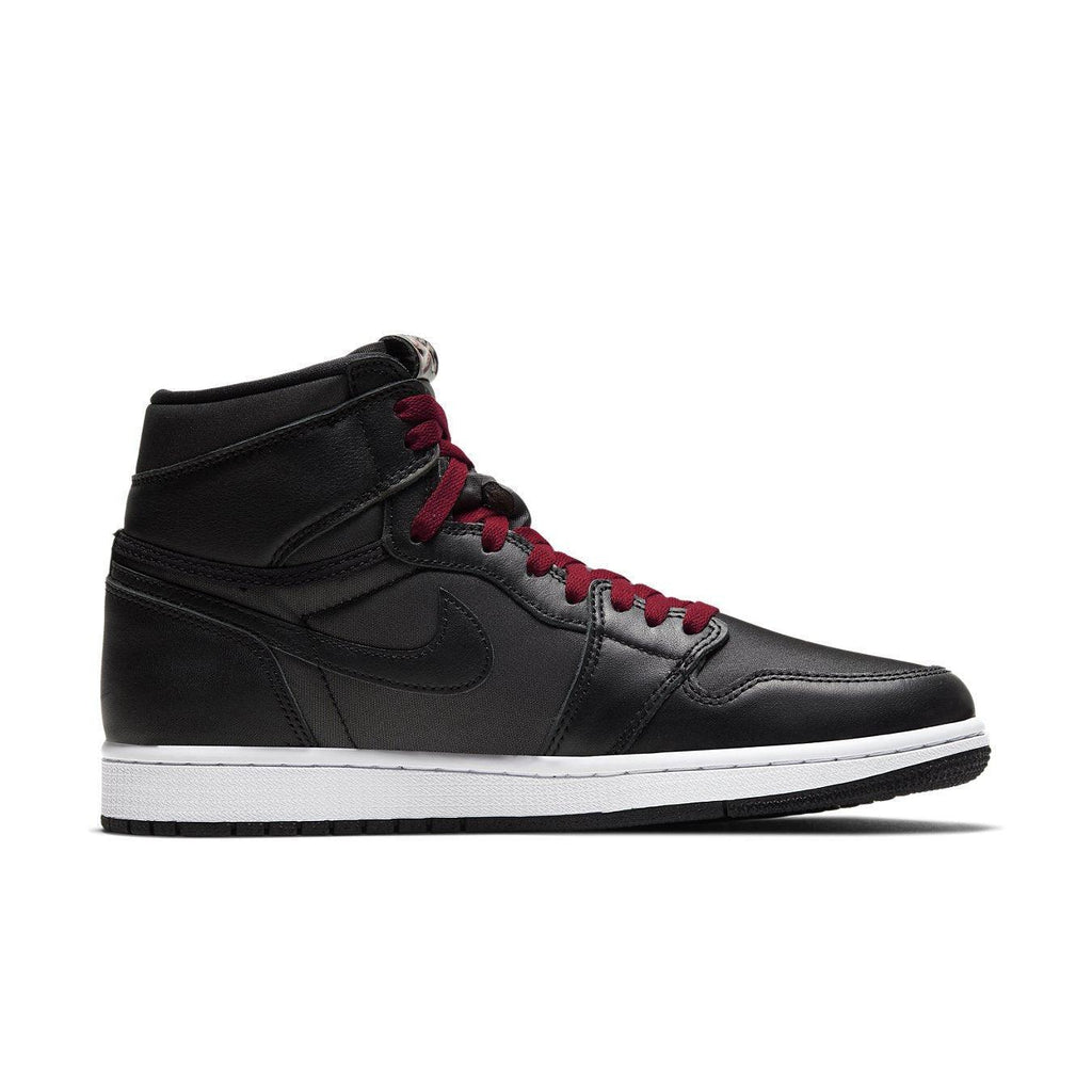 Jordan 1 Retro High Black Satin Gym Red 555088 060 dropout