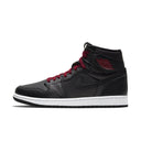 Jordan 1 Retro High Black Satin Gym Red - dropout