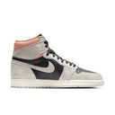 Jordan 1 Retro High Neutral Grey Hyper Crimson - dropout