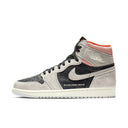 Jordan 1 Retro High Neutral Grey Hyper Crimson - dropout