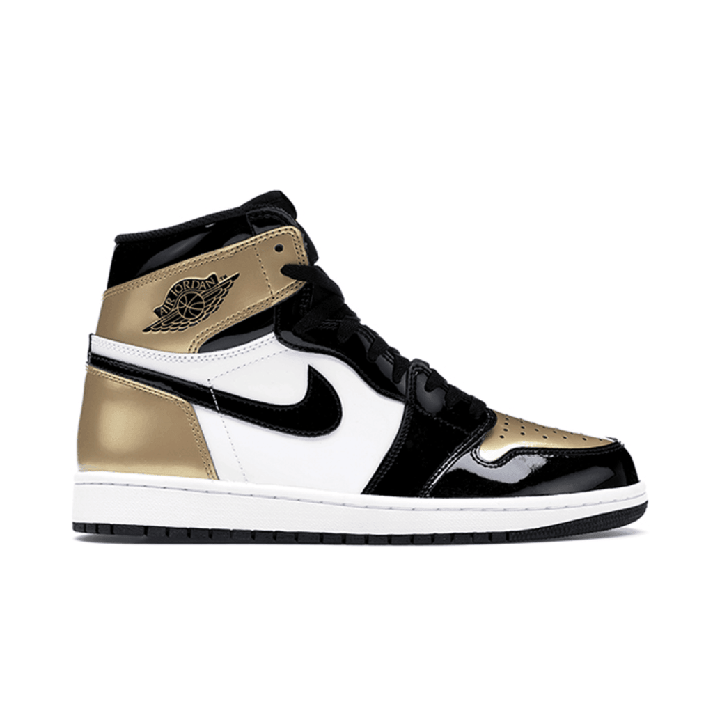 Jordan 1 Retro High NRG Patent Gold Toe dropout