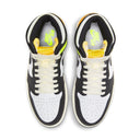 Jordan 1 Retro High White Black Volt University Gold - dropout