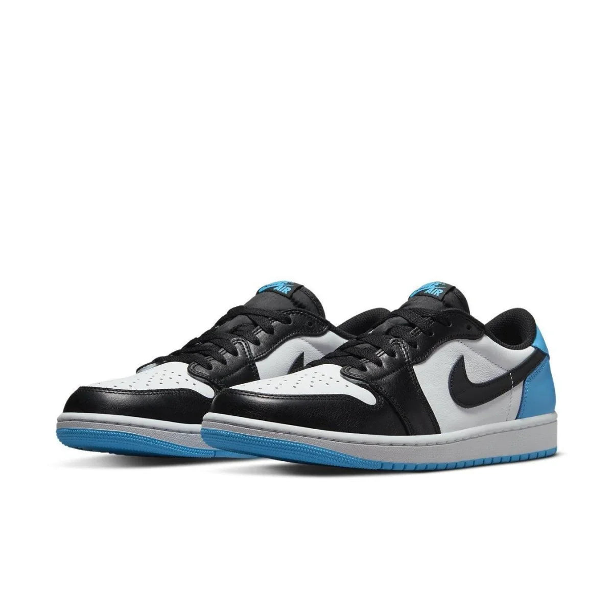 Jordan 1 Retro Low OG Black Dark Powder Blue - dropout