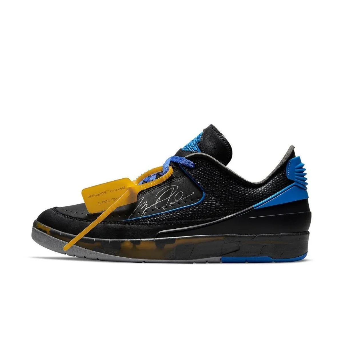 Jordan 2 Retro Low SP Off-White Black Blue - dropout