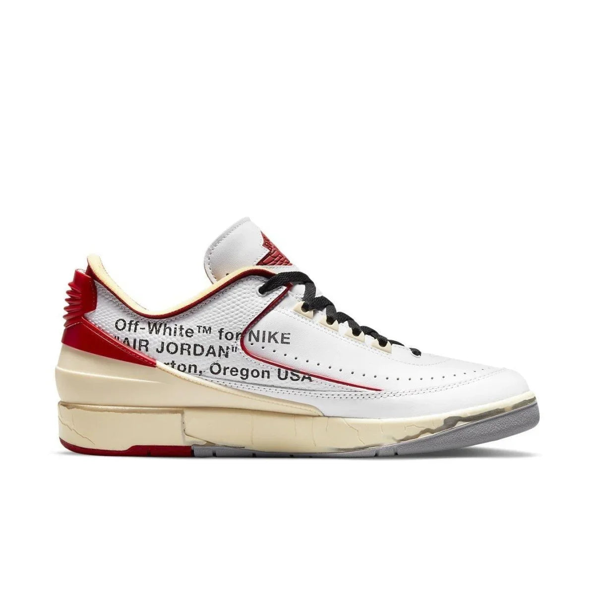 Jordan 2 Retro Low SP Off-White White Red - dropout
