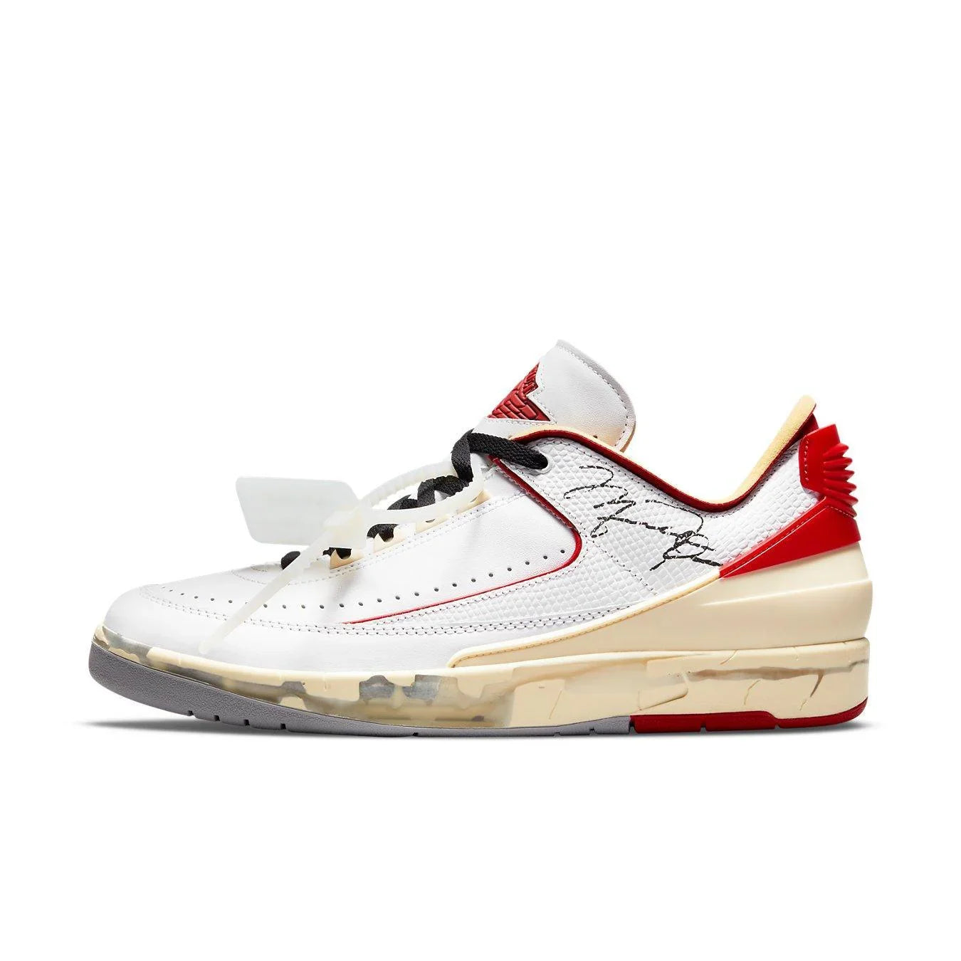 Jordan 2 Retro Low SP Off-White White Red - dropout