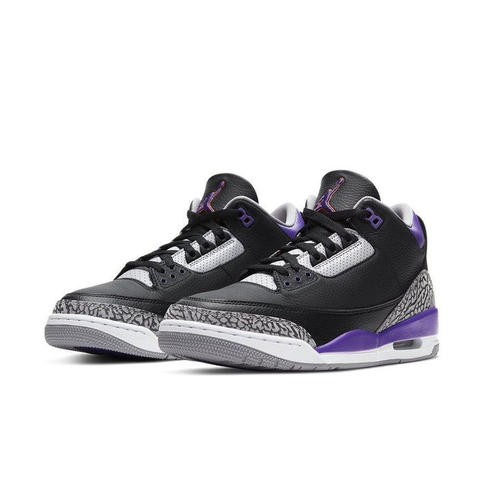 Jordan 3 Retro Black Court Purple - dropout