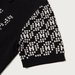 Knit H Pattern Polo Black - dropout