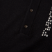 Knit H Pattern Polo Black - dropout