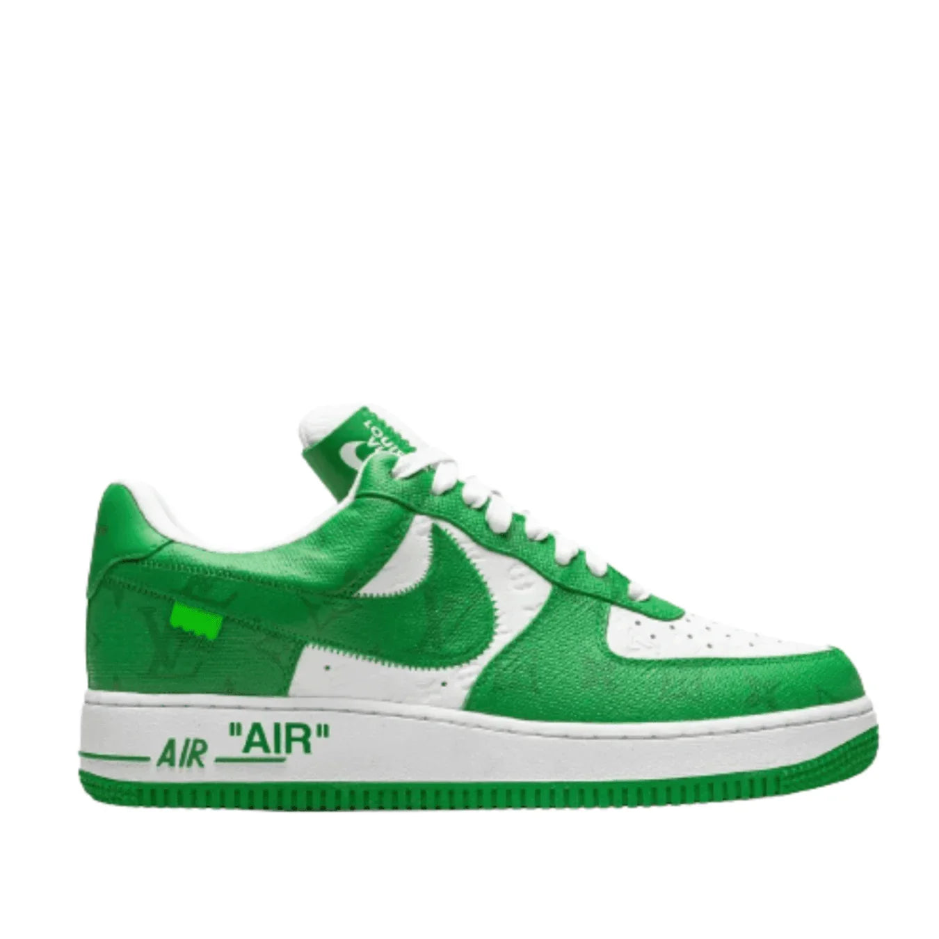 Louis Vuitton Nike Air Force 1 Low By Virgil Abloh White Green - dropout