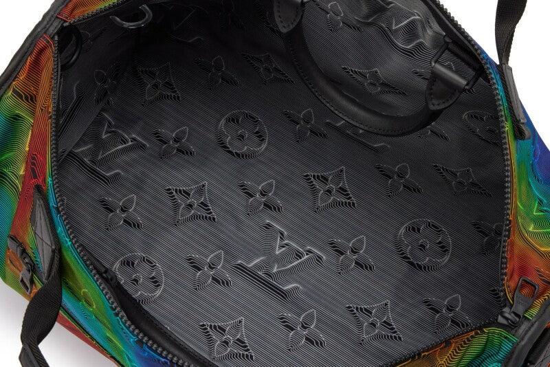 Louis Vuitton Reversible Keepall Bandouliere Monogram 3D 50  Rainbow/Gray/Black in Textile/Cowhide Leather