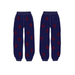 Navy / Red Cross Rhinestone Joggers - dropout