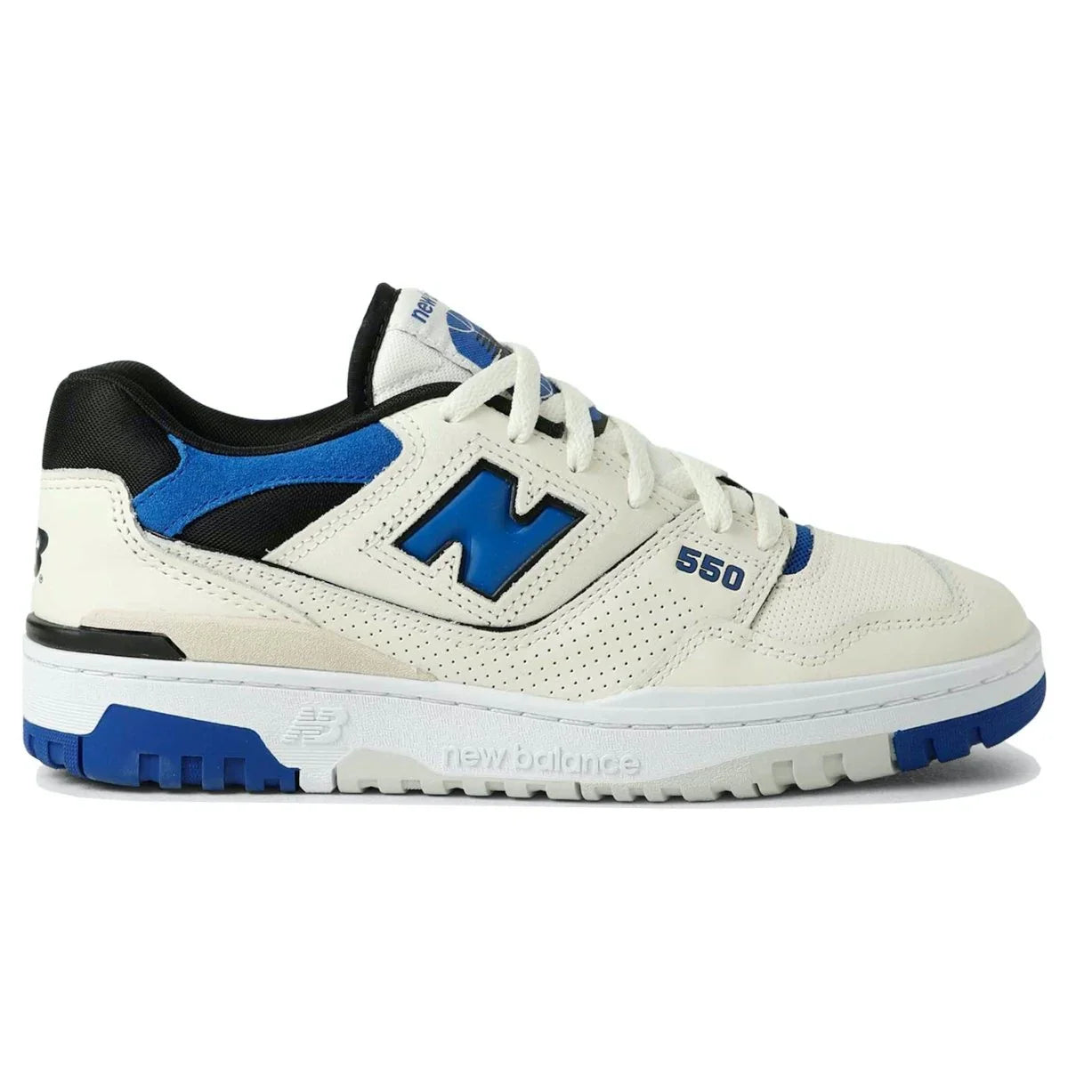 New Balance 550 Sea Salt Team Royal - dropout