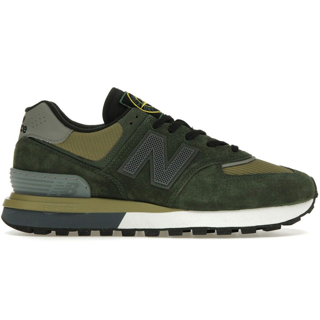 New balance green 574 best sale