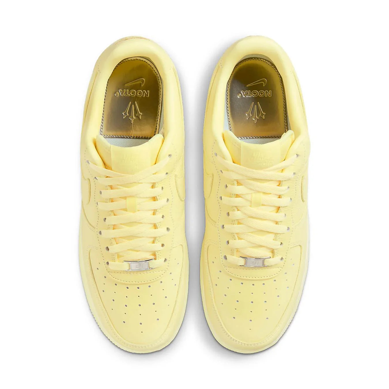 Nike Air Force 1 Low Drake NOCTA in Citron Tint with premium leather upper and co-branded details.