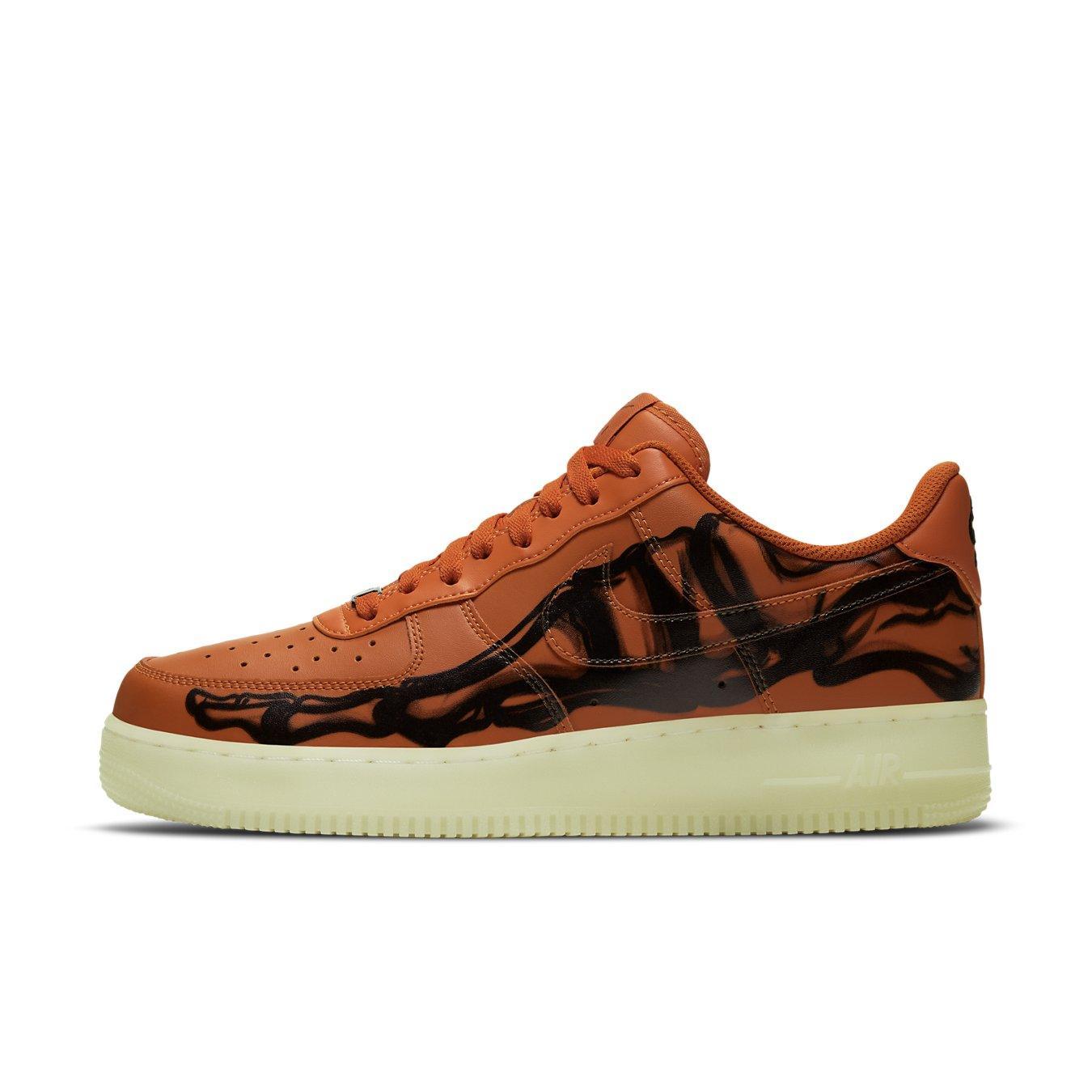 Nike Air Force Low Orange Skeleton Halloween (2020) CU8067-800