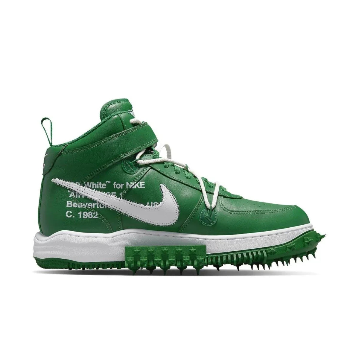 Nike Air Force 1 Mid Off-White Pine Green - dropout