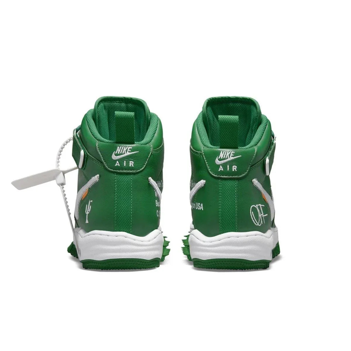 Nike Air Force 1 Mid Off-White Pine Green - dropout