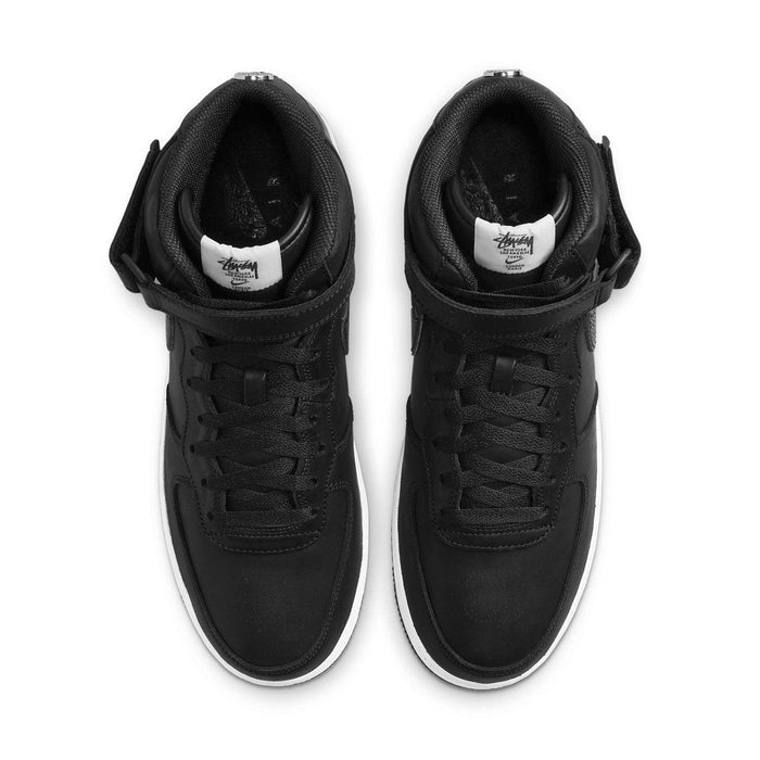 Nike Air Force 1 Mid Stussy Black White - dropout