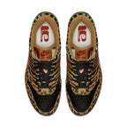 Nike Air Max 1 Atmos Animal Pack 2.0 top view showcasing leopard and zebra print design.