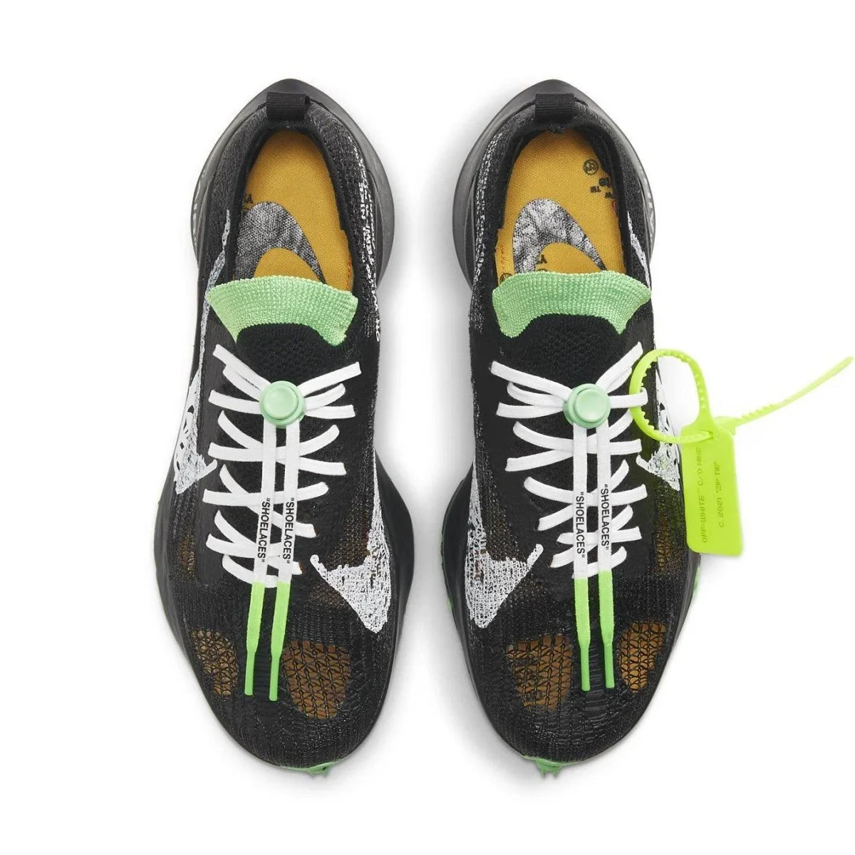 Nike Air Zoom Tempo NEXT% Off-White Black Scream Green - dropout