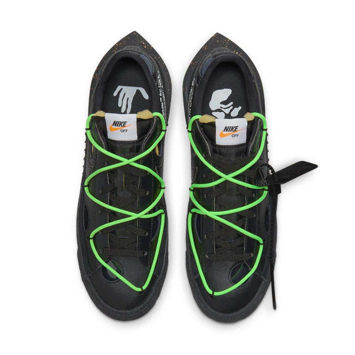 Nike Blazer Low Off-White Black Electro Green - dropout
