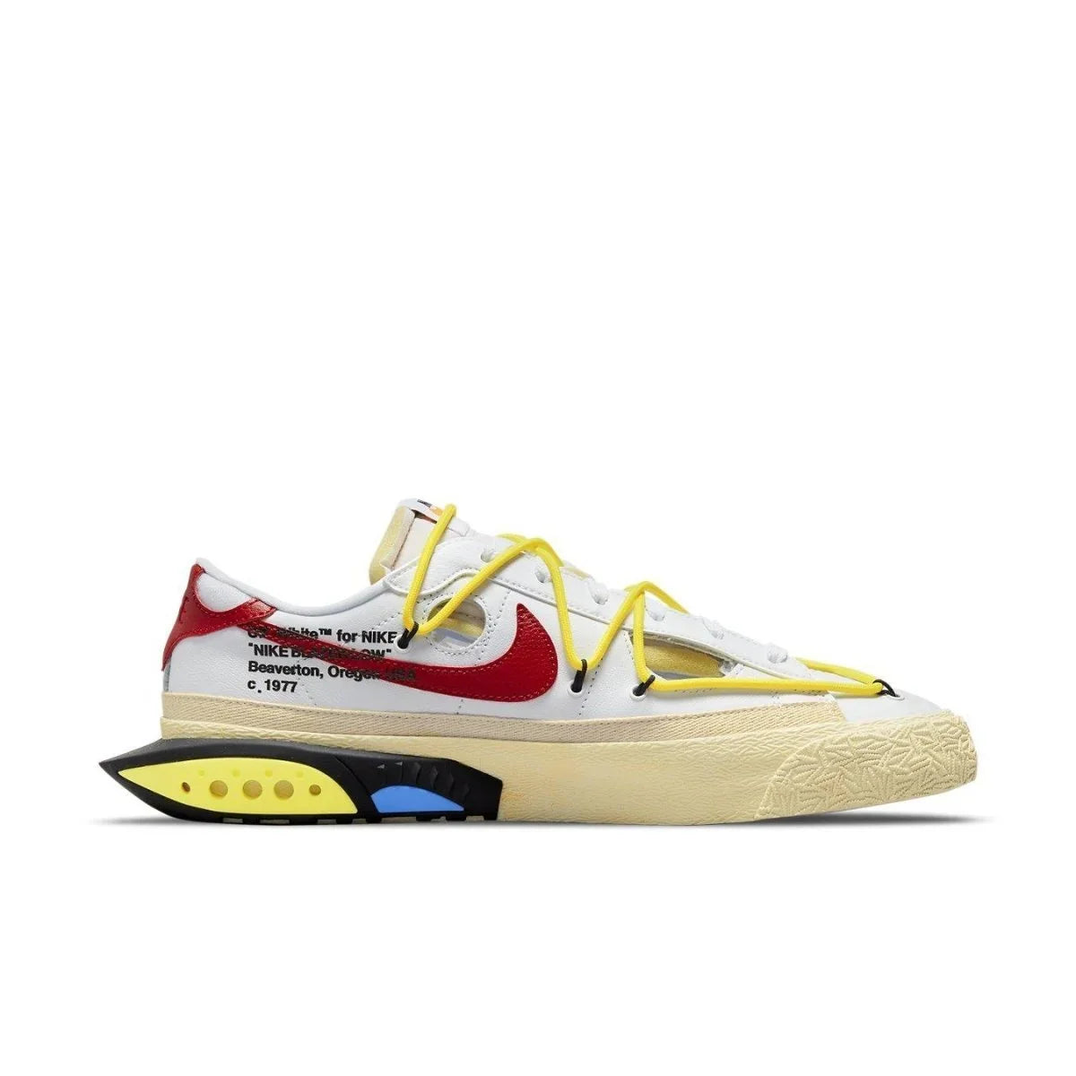 Nike Blazer Low Off-White University Red - dropout