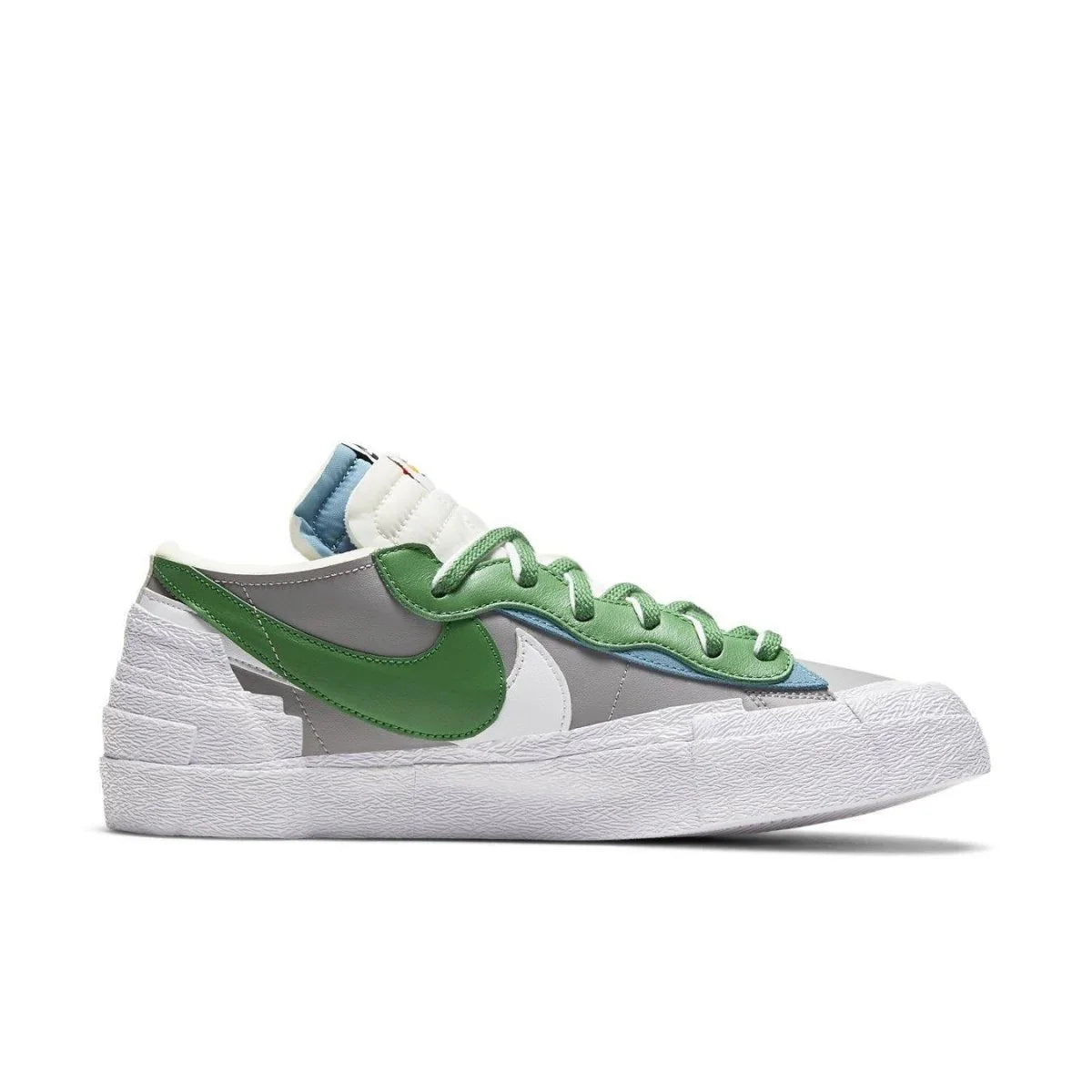 Nike Blazer Low sacai Medium Grey Classic Green - dropout