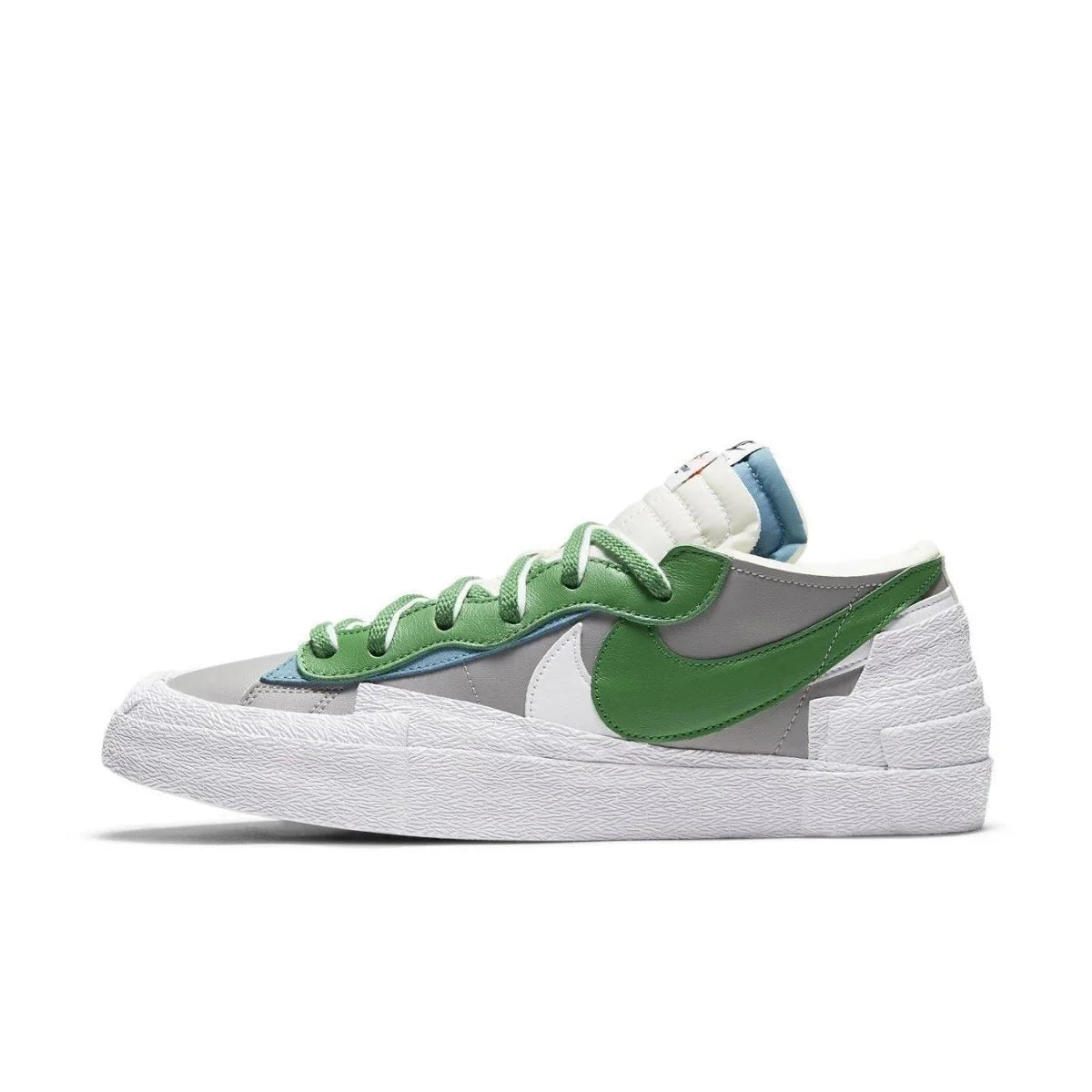 Nike Blazer Low sacai Medium Grey Classic Green - dropout
