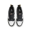 Nike Dunk Low Black White Metallic (GS) - dropout