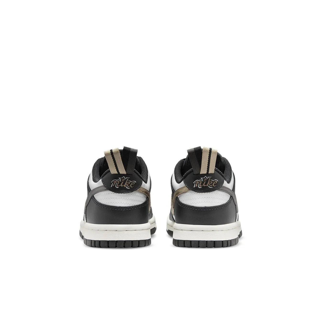 Nike Dunk Low Black White Metallic (GS) - dropout