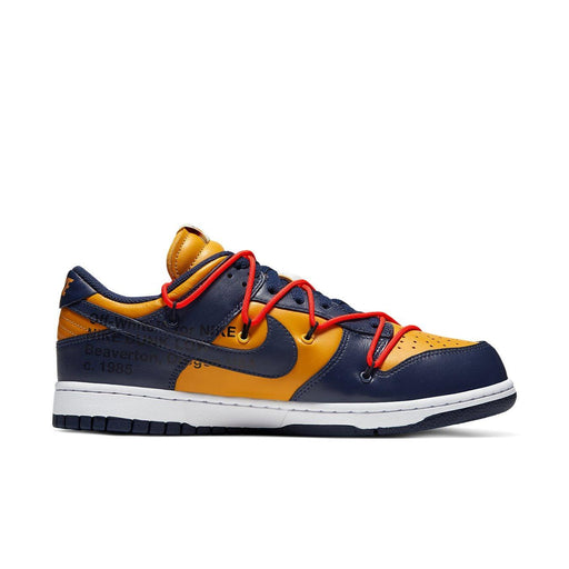 Nike Dunk Low Off-White University Gold Midnight Navy - dropout
