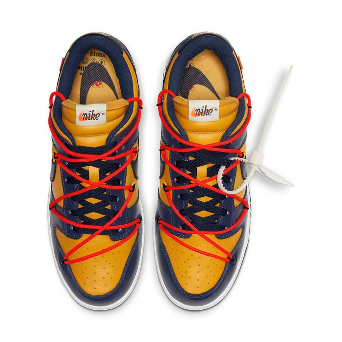 Nike Dunk Low Off-White University Gold Midnight Navy - dropout