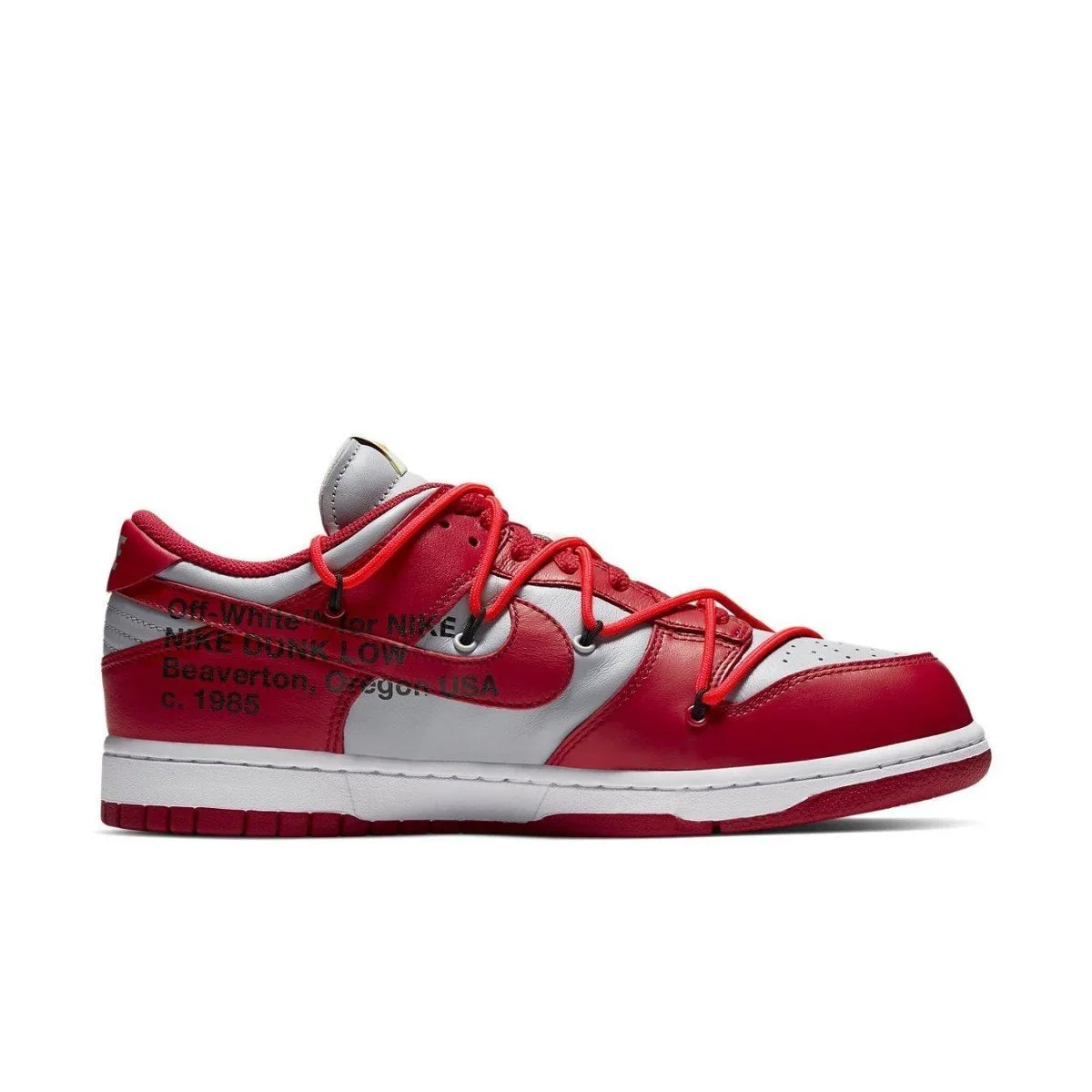 Nike Dunk Low Off-White University Red - dropout